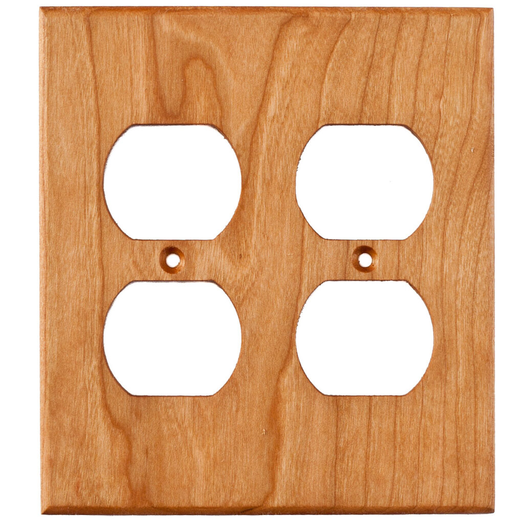 cherry-wood-wall-plate-2-gang-duplex-outlet-cover-virgin-timber-lumber