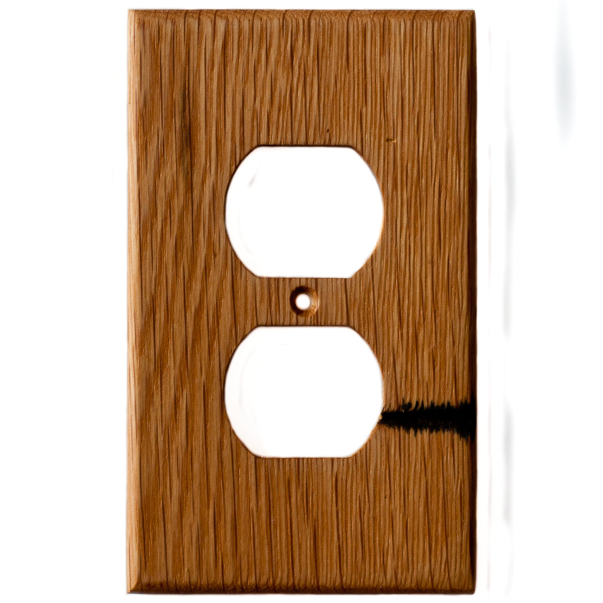 Oak Reclaimed Wood Wall Plate - 1 Gang Duplex Outlet Cover