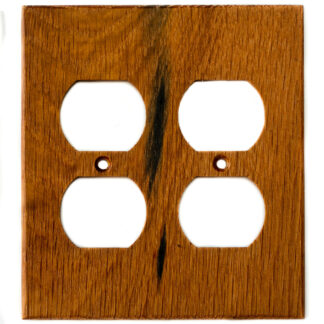 Maple Wood Wall Plate - 2 Gang Duplex Outlet Cover - Virgin Timber Lumber