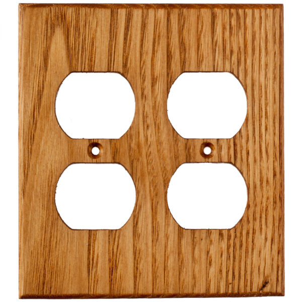 Cherry Wood Wall Plate 2 Gang Duplex Outlet Cover Virgin Timber Lumber